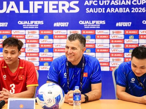 Huấn luyện viên Cristiano Roland tự hào khi U17 Việt Nam giành vé dự Vòng chung kết châu Á 2026