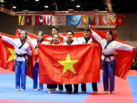 Đội tuyển Taekwondo Việt Nam hoàn thành chỉ tiêu 4 huy chương vàng tại SEA Games 33 