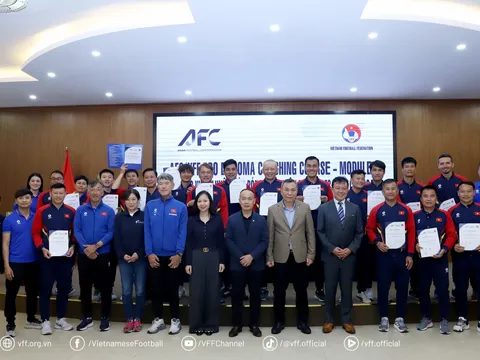 Bế giảng Khóa học huấn luyện viên bóng đá chuyên nghiệp AFC/VFF - Giai đoạn 4: Nền tảng vững chắc cho Bóng đá Việt Nam