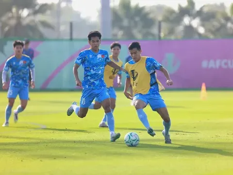 U23 Việt Nam trở lại sân tập, hướng tới trận đấu với U23 Kyrgyzstan