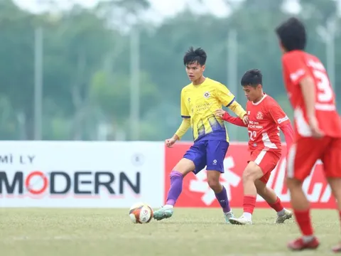 U19 Hà Nội và PVF cùng giành vé vào tứ kết Giải Bóng đá vô địch U19 Quốc gia 2025-2026