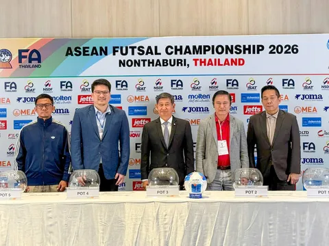 Futsal Việt Nam tái ngộ “khắc tinh” Thái Lan ở bảng đấu "tử thần" Giải vô địch Đông Nam Á 2026