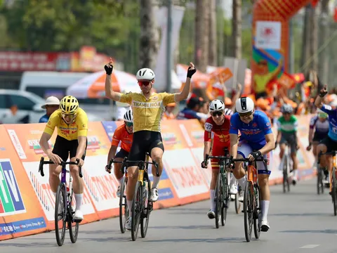 Anton Popov mang về chiến thắng lịch sử chặng 6 cho xe đạp Thanh Hóa tại Cúp Truyền hình TP.HCM 2026