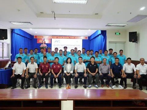 Bế mạc khóa học Huấn luyện viên chứng chỉ “C” AFC/VFF: Bước tiến tự chủ, nâng tầm chất lượng đội ngũ