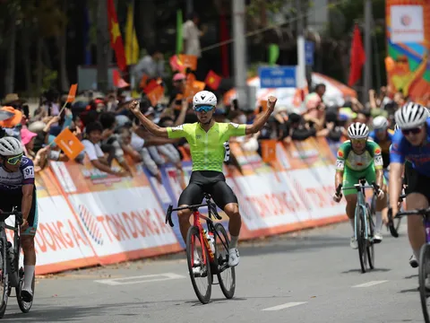 Đặng Thành Được xuất sắc thắng chặng dài nhất Cúp Xe đạp Truyền hình TP.HCM