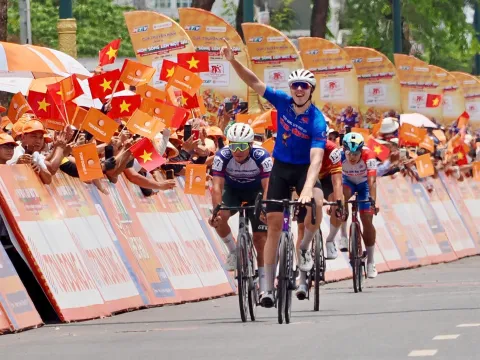 Cúp Xe đạp Truyền hình TP.HCM, HTV - Tôn Đông Á 2026: Vua nước rút Marchuk Dzianis có chiến thắng chặng lần thứ 6