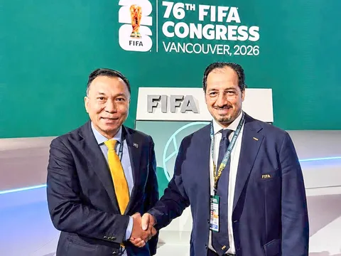 Chủ tịch Liên đoàn Bóng đá Saudi Arabia chúc U17 Việt Nam thi đấu thành công tại Vòng chung kết Giải vô địch U17 châu Á 2026