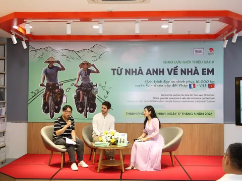 Hành trình 16.000km bằng xe đạp của cặp đôi Pháp - Việt qua trang sách “Từ nhà anh về nhà em”