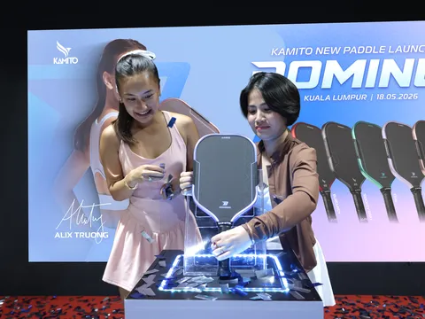 Kamito tổ chức sự kiện quốc tế tại Malaysia, chính thức ra mắt dòng vợt pickleball Dominus cùng đại sứ Alix Trương