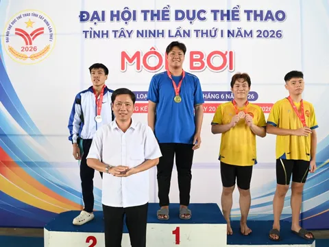 Vòng chung kết môn Bơi Đại hội Thể dục thể thao tỉnh Tây Ninh 2026: Khởi tranh cuộc đua bứt tốc, lộ diện những nhà vô địch đầu tiên