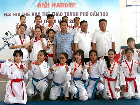 Bế mạc môn Karate Đại hội Thể dục thể thao TP. Cần Thơ lần thứ X: Cụm 5 - phường Ô Môn thống trị Bảng tổng sắp