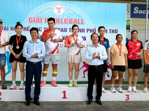 Đại hội Thể dục thể thao TP. Cần Thơ năm 2026: Cụm 4 Bình Thủy và Cụm 19 Hòa Tú thắng lớn môn Pickleball
