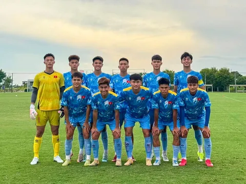 Đội tuyển U20 Việt Nam có nhiều thử nghiệm quý giá trong trận đấu tập đầu tiên tại Nhật Bản