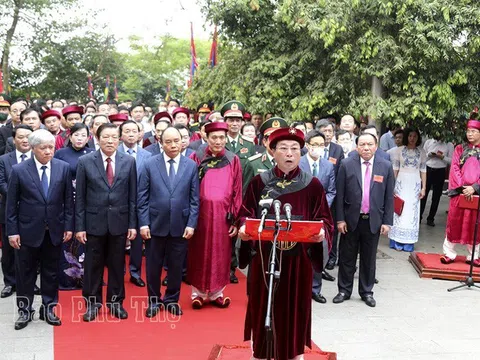 Long trọng tổ chức Lễ dâng hương tưởng niệm các Vua Hùng