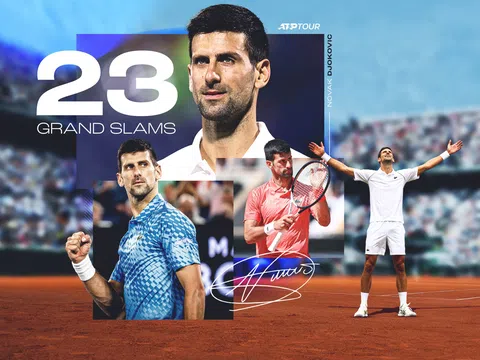 Djokovic làm nên lịch sử với Grand Slam thứ 23