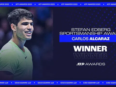 Giải thưởng Tinh thần thể thao Stefan Edberg 2023: Xướng tên Carlos Alcaraz