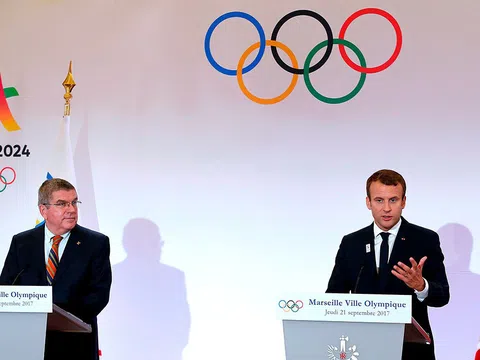 Ông Macron biện minh về sự tham gia của Israel và việc loại trừ Nga tại Olympic 2024