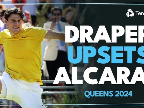 Alcaraz bất ngờ thua Drapper tại vòng 2 Queen’s Club