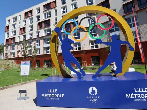 Làng Olympic Lille sẵn sàng chào đón các vận động viên bóng rổ và bóng ném