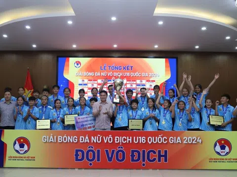 Hà Nội vô địch giải Bóng đá nữ vô địch U16 Quốc gia 2024