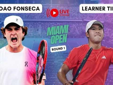 Để đối thủ thắng ngược, Tien dừng bước ở vòng 1 Miami Open 2025