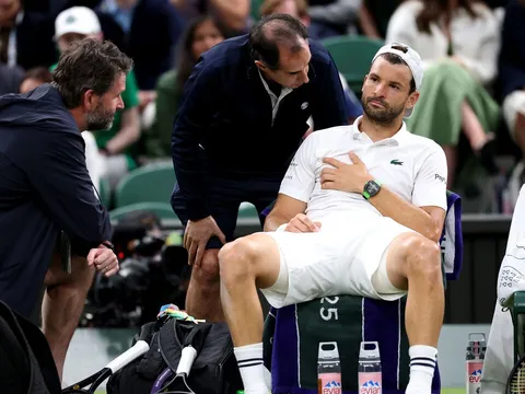 Dimitrov rút khỏi US Open 2025 vì chấn thương ngực