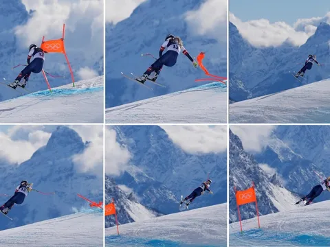 Bi kịch tại Cortina: Lindsey Vonn gãy chân, giấc mơ Olympic kết thúc trong nước mắt 