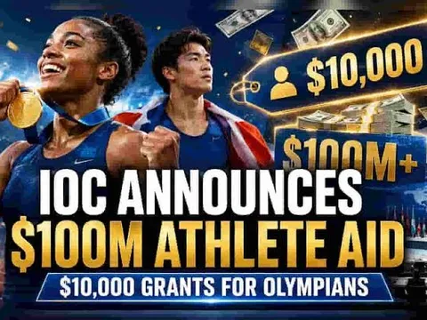 IOC quyết định cấp khoản hỗ trợ 10.000 USD cho mọi vận động viên tham dự Thế vận hội
