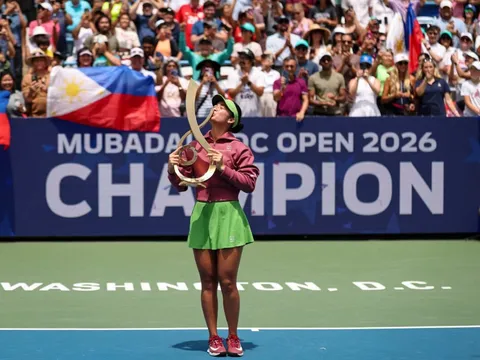 Eala trở thành tay vợt Philippines đầu tiên vô địch đơn nữ WTA sau chiến thắng tại DC Open 2026