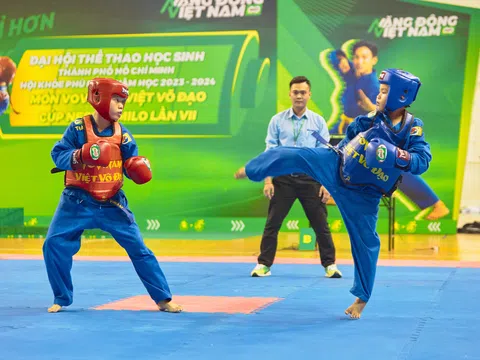 Gần 1.500 vận động viên tranh tài giải Vovinam Hội khoẻ Phù Đổng thành phố Hồ Chí Minh năm học 2023-2024