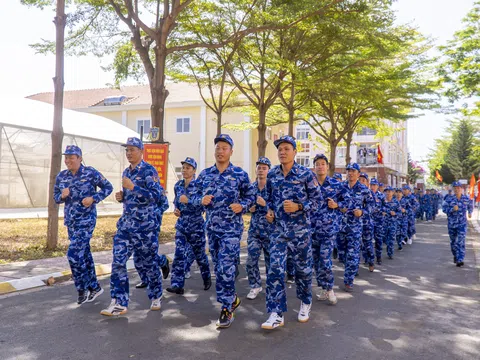 Ngày chạy thể thao quân sự tại Bộ Tư lệnh Vùng Cảnh sát biển 3