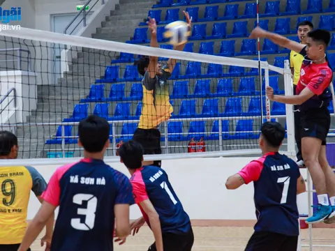 Hơn 100 vận động viên tranh tài Giải vô địch Bóng chuyền nam, nữ tỉnh Quảng Ngãi năm 2025