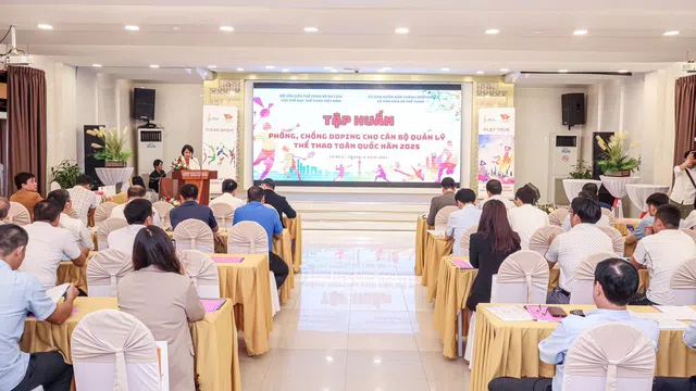 120 học viên tham dự Lớp tập huấn phòng, chống Doping cho Cán bộ quản lý thể thao toàn quốc năm 2025