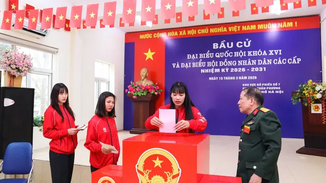 Các vận động viên Trung tâm Đào tạo Vận động viên Cấp cao Quốc gia hào hứng tham gia “Ngày hội non sông”