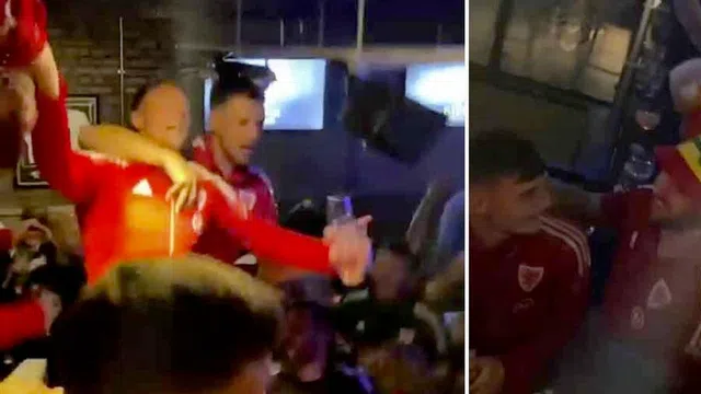 Giành vé tới Qatar, các tuyển thủ xứ Wales tiệc tùng tại quán bar của Bale