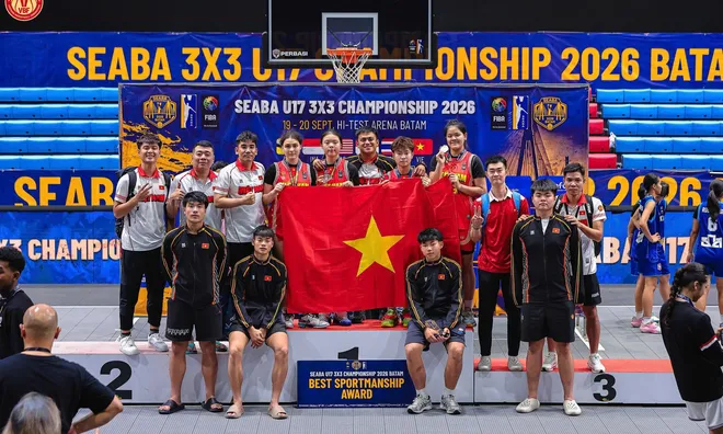 Bóng rổ nữ Việt Nam giành huy chương đồng Giải 3x3 SEABA U17 Đông Nam Á 2026