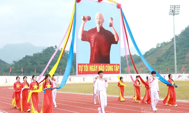 Hơn 2.100 người tham dự Lễ khai mạc Đại hội Thể dục thể thao tỉnh Tuyên Quang lần thứ I