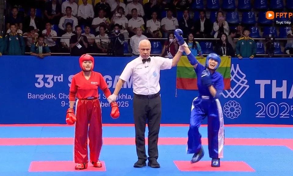 Môn Kickboxing SEA Games 33: Hoàng Thị Thùy Giang mang về tấm huy chương vàng thứ 42 cho Đoàn Thể thao Việt Nam