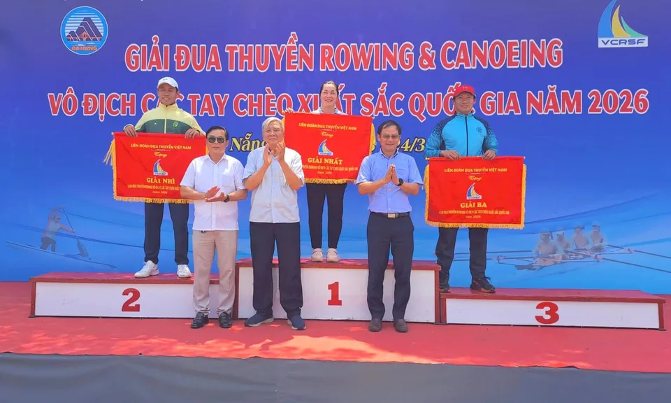 Hải Phòng dẫn đầu tại Giải Đua thuyền Rowing và Canoeing vô địch quốc gia 2026