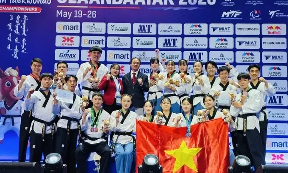 Giải vô địch Taekwondo châu Á 2026: Việt Nam giành thêm 2 huy chương vàng nội dung Quyền