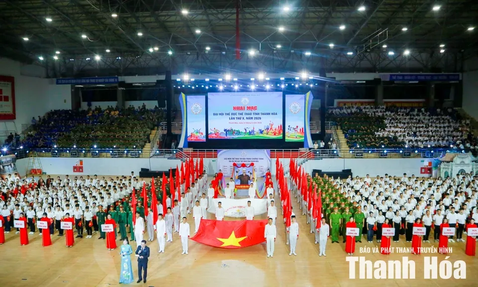 Khai mạc Đại hội Thể dục thể thao tỉnh Thanh Hóa lần thứ X