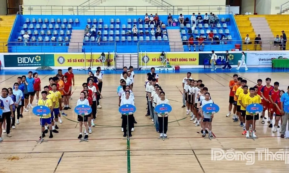 Khởi tranh môn Đá cầu tại Đại hội Thể dục thể thao tỉnh Đồng Tháp lần thứ I năm 2026
